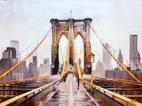 10874 &ndash; Mischtechnik &ndash; Brooklyn Bridge &ndash; 120x90 &ndash; 259,00&euro;